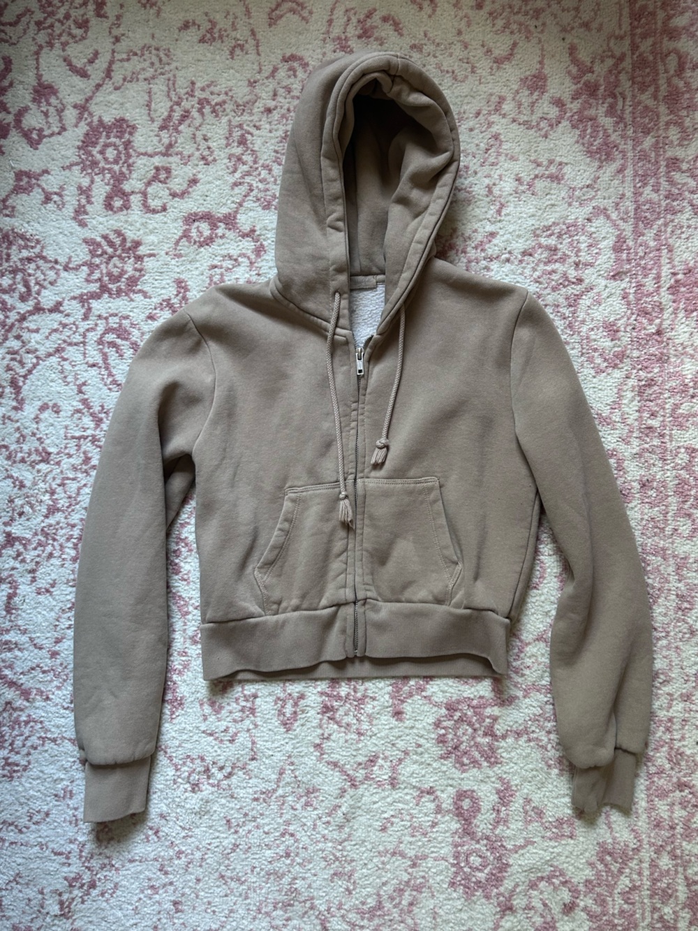 John Galt Cropped Zip Hoodie